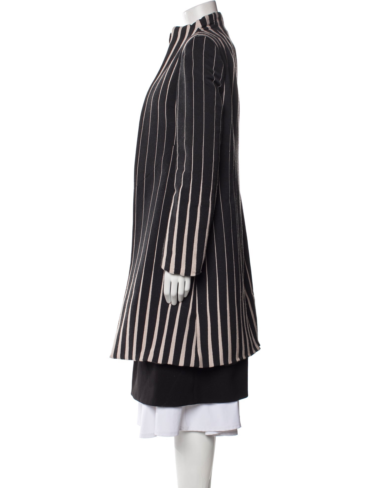 Bibhu Mohapatra Striped Faux Fur Coat