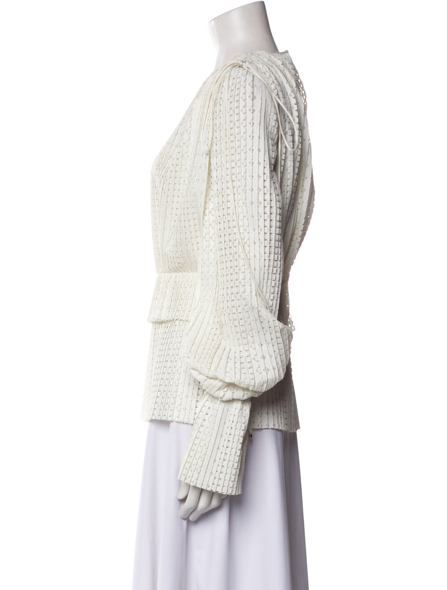 Bibhu Mohapatra Printed Bateau Neckline Blouse