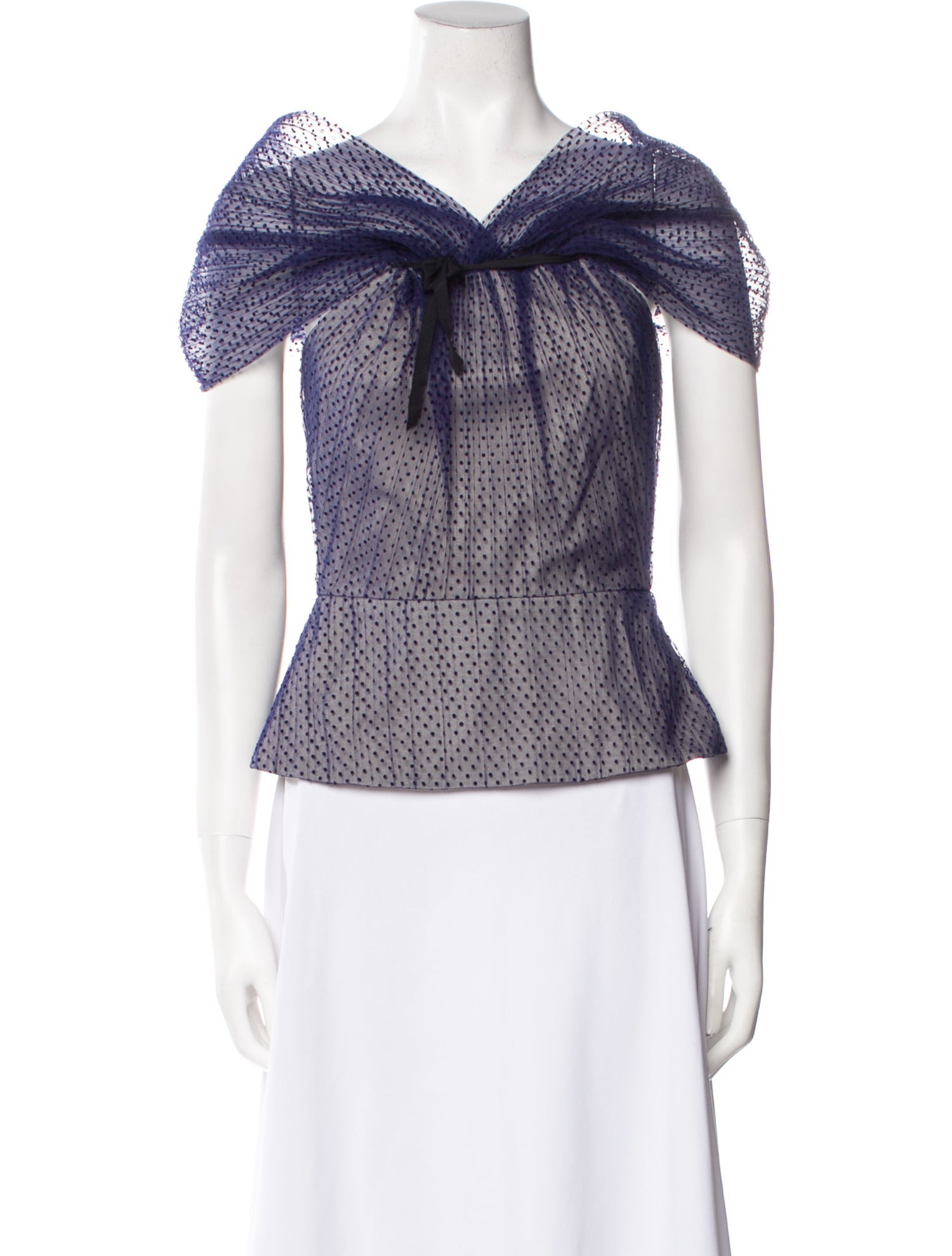 Bibhu Mohapatra Printed One-Shoulder Top