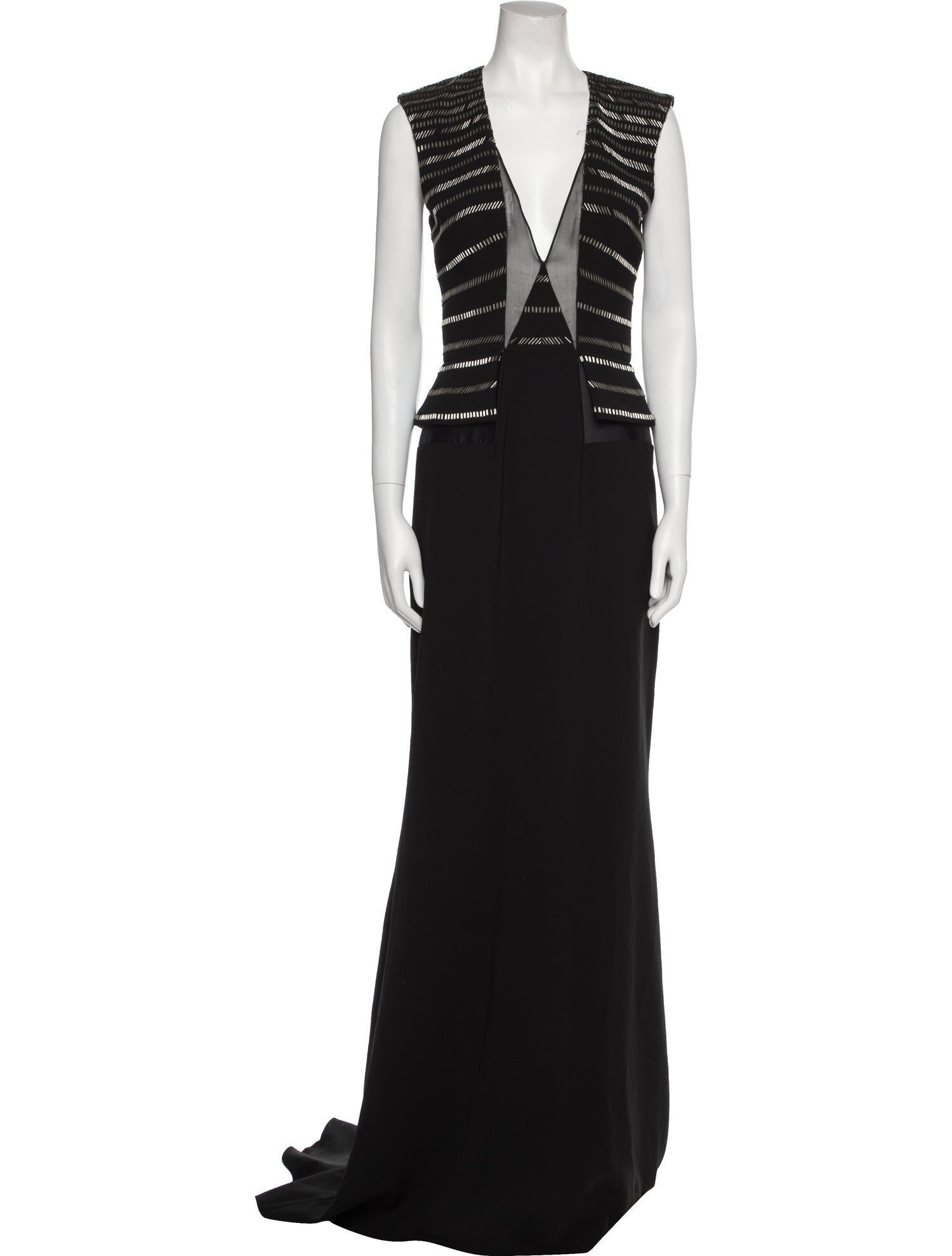 Bibhu Mohapatra Plunge Neckline Long Dress
