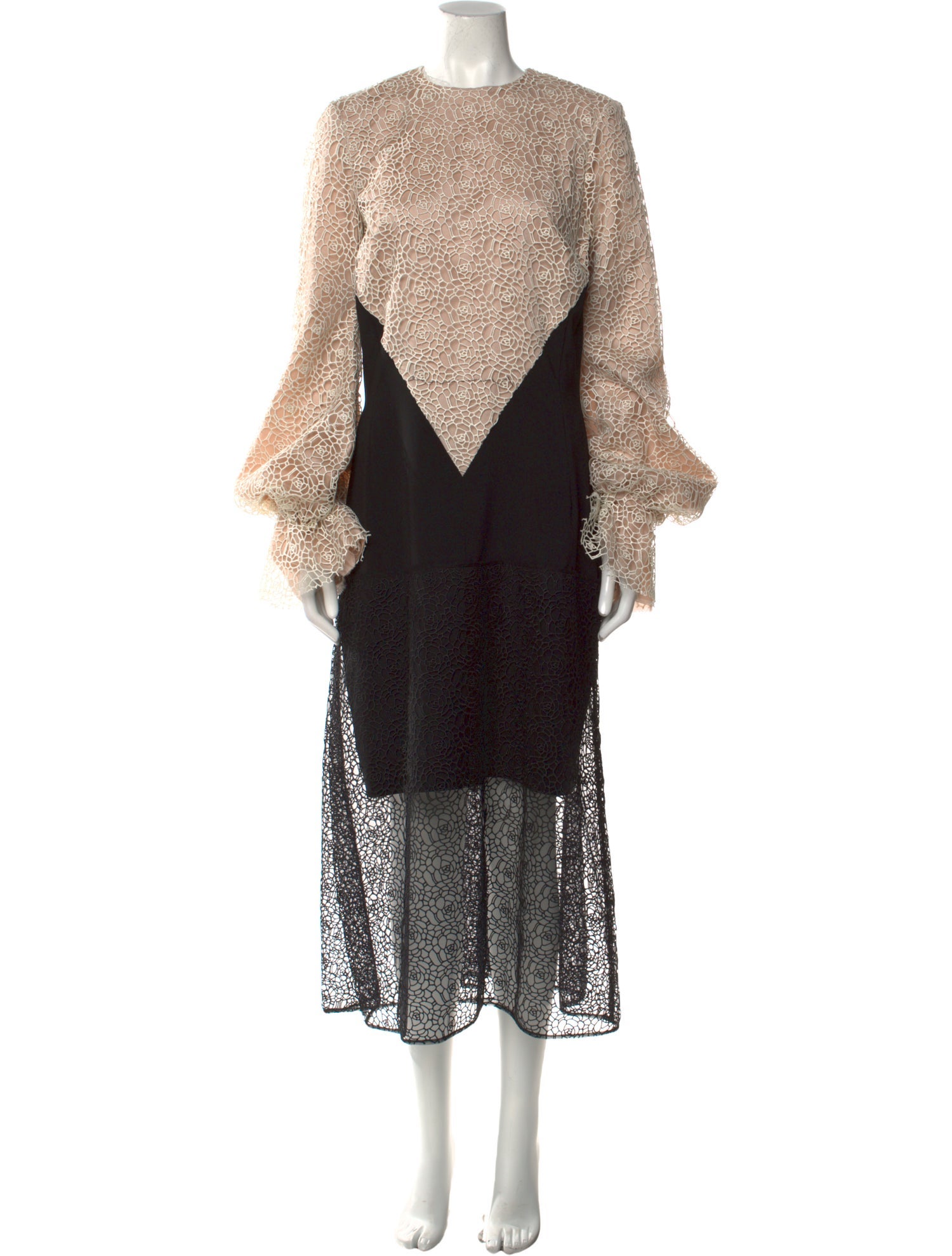 Bibhu Mohapatra Lace Pattern Long Dress