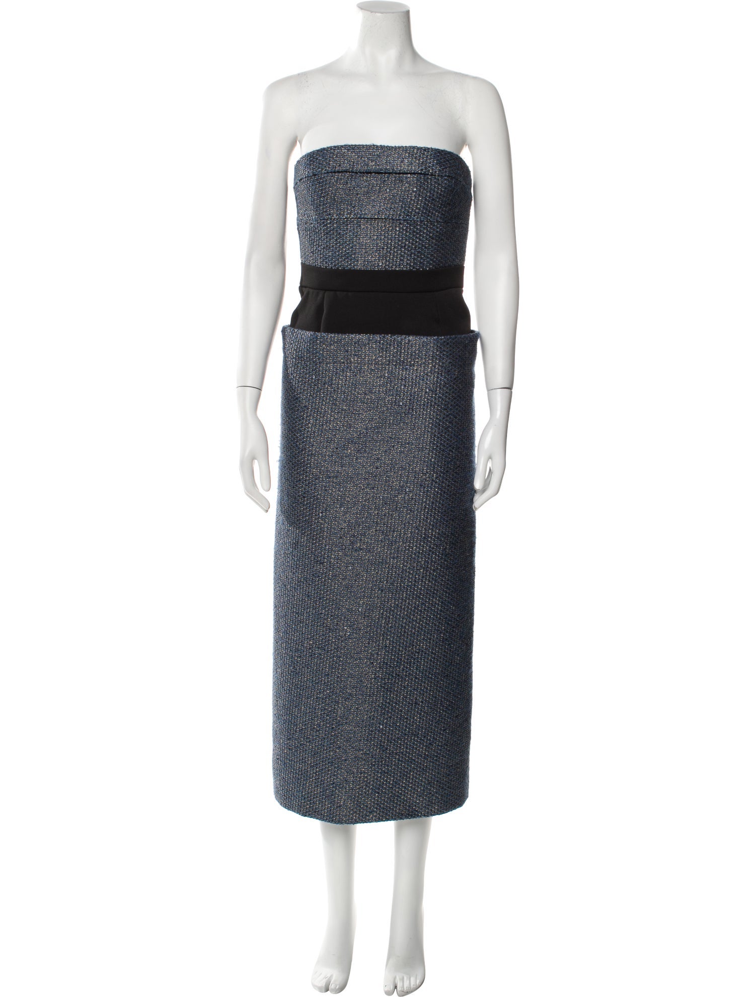 Bibhu Mohapatra Strapless Midi Length Dress