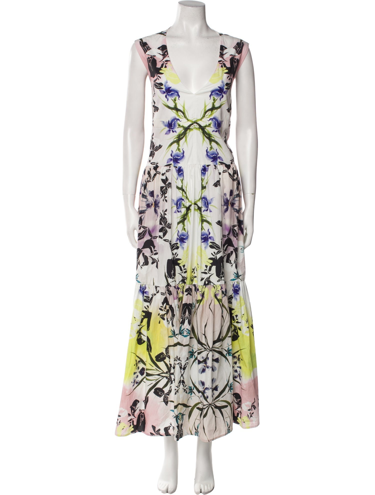Bibhu Mohapatra Floral Print Long Dress