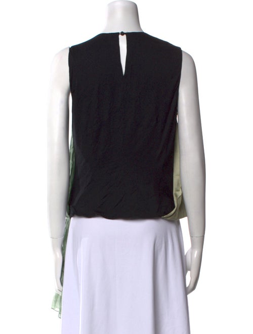 Bibhu Mohapatra Silk Colorblock Pattern Top