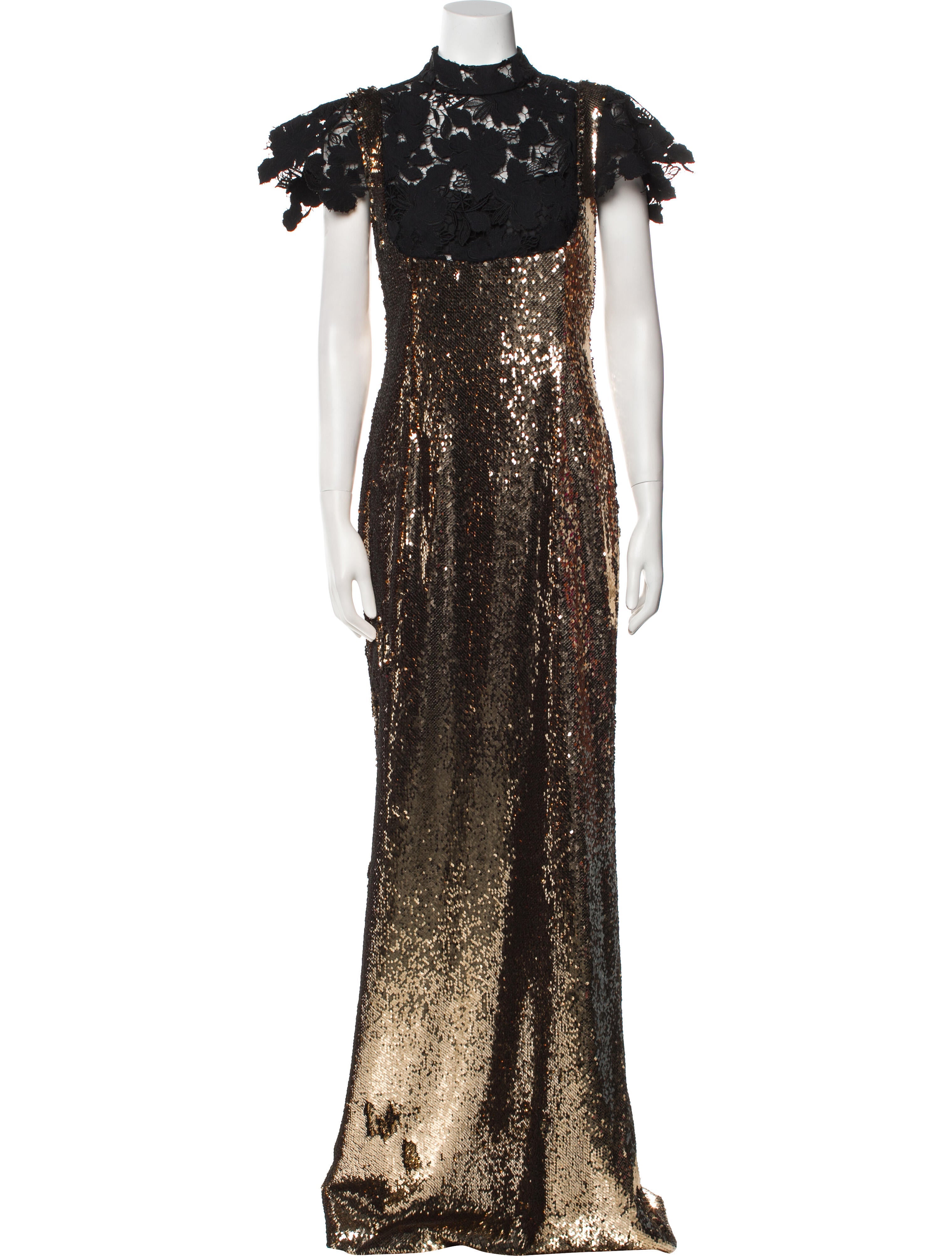 Bibhu Mohapatra Mock Neck Long Dress