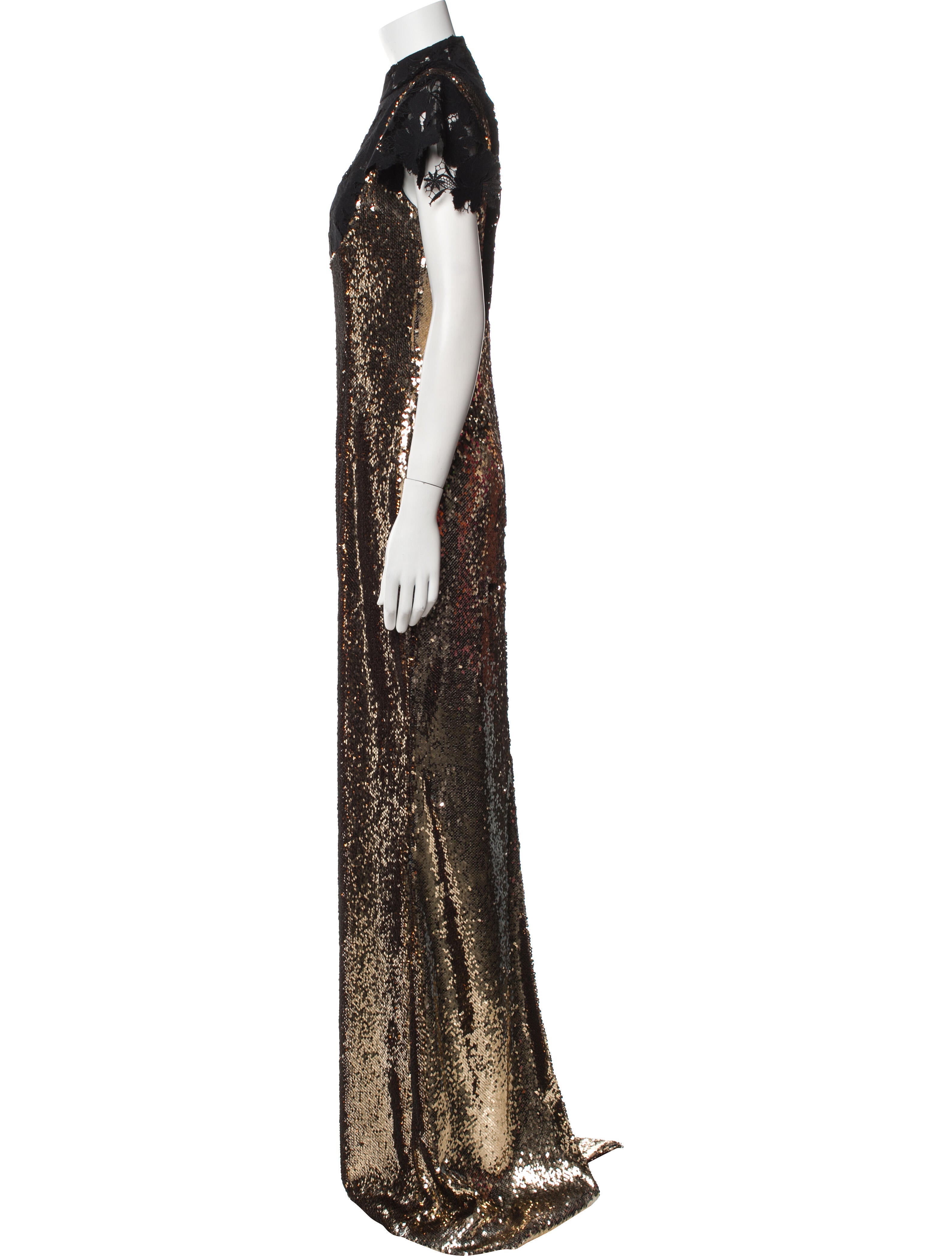 Bibhu Mohapatra Mock Neck Long Dress