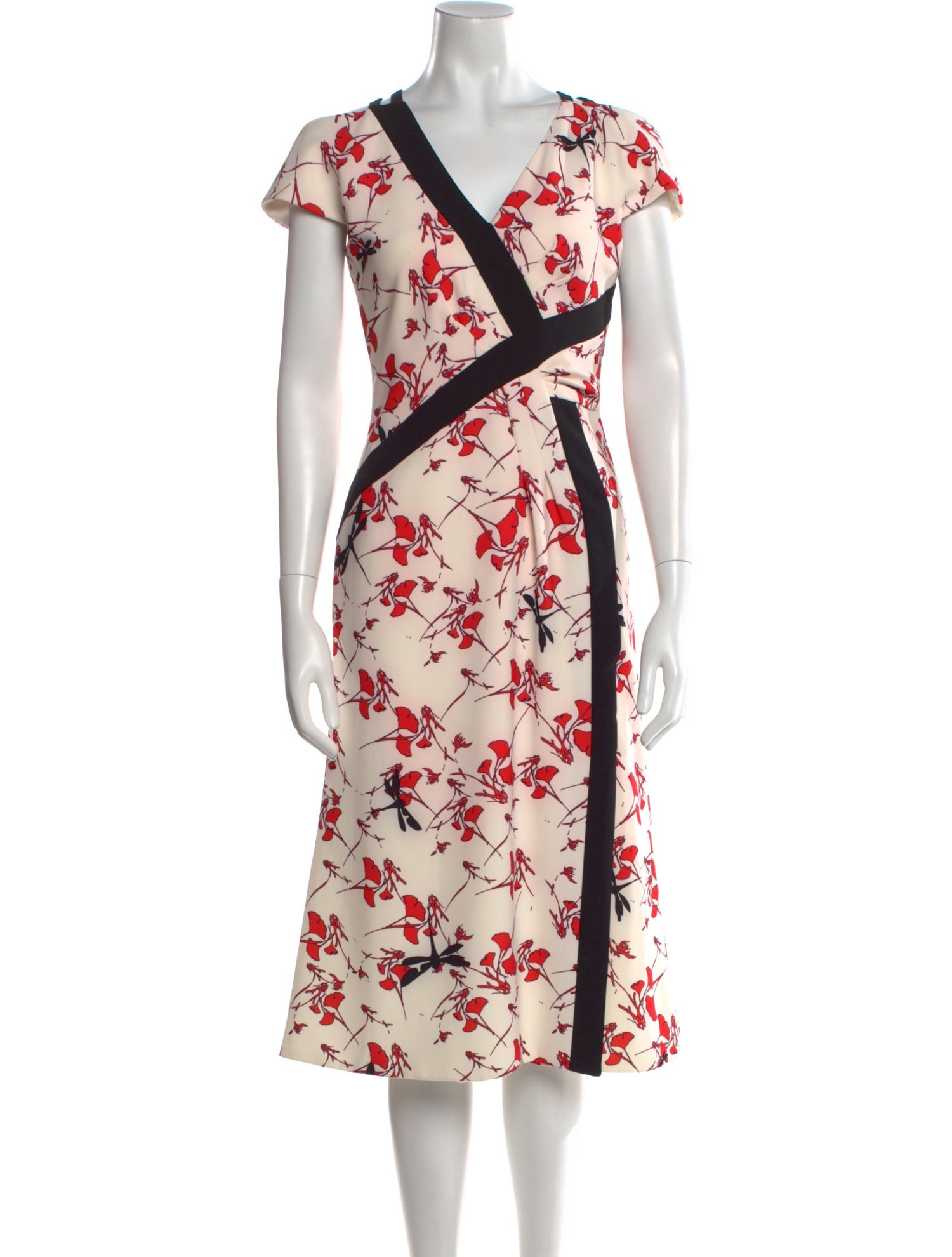 Bibhu Mohapatra Floral Print Midi Length Dress