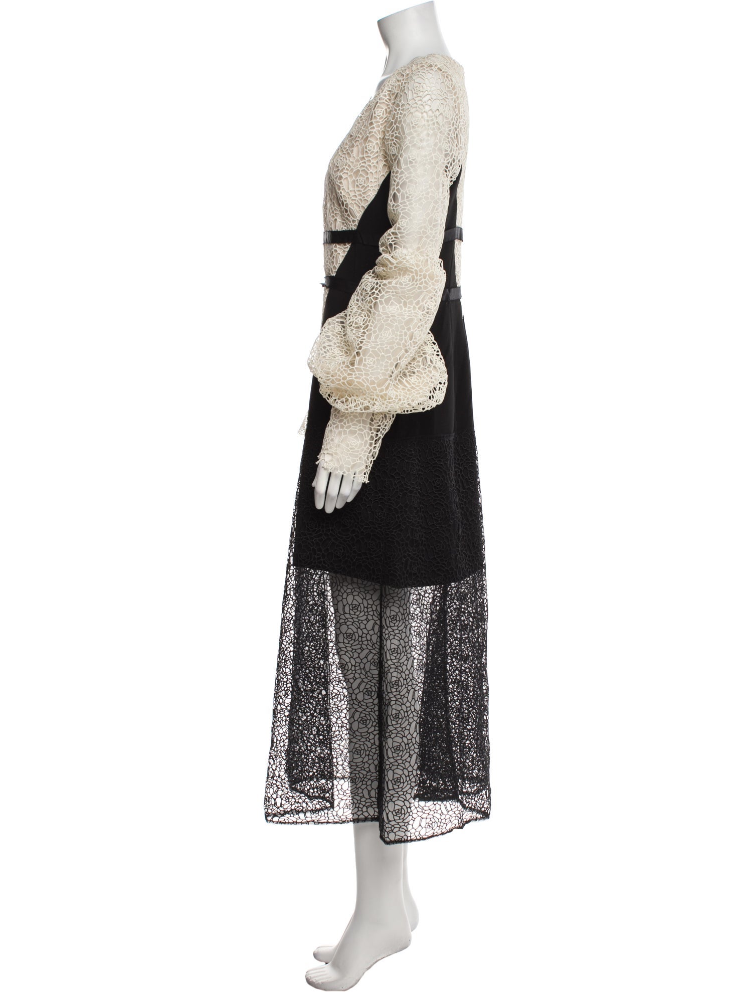 Bibhu Mohapatra Lace Pattern Long Dress