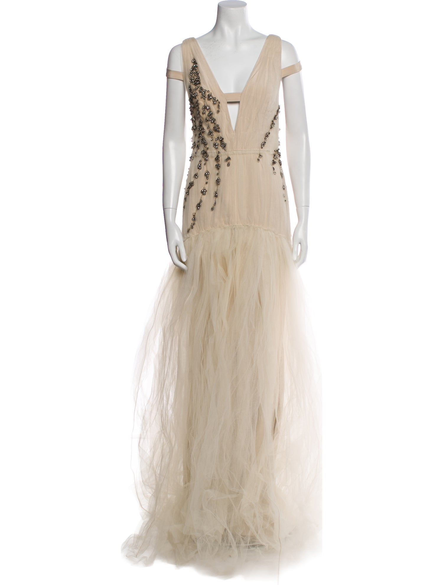 Bibhu Mohapatra Square Neckline Long Dress