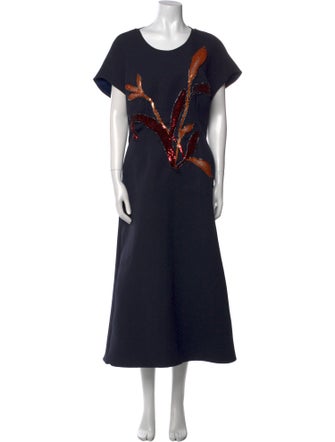 Bibhu Mohapatra Scoop Neck Long Dress