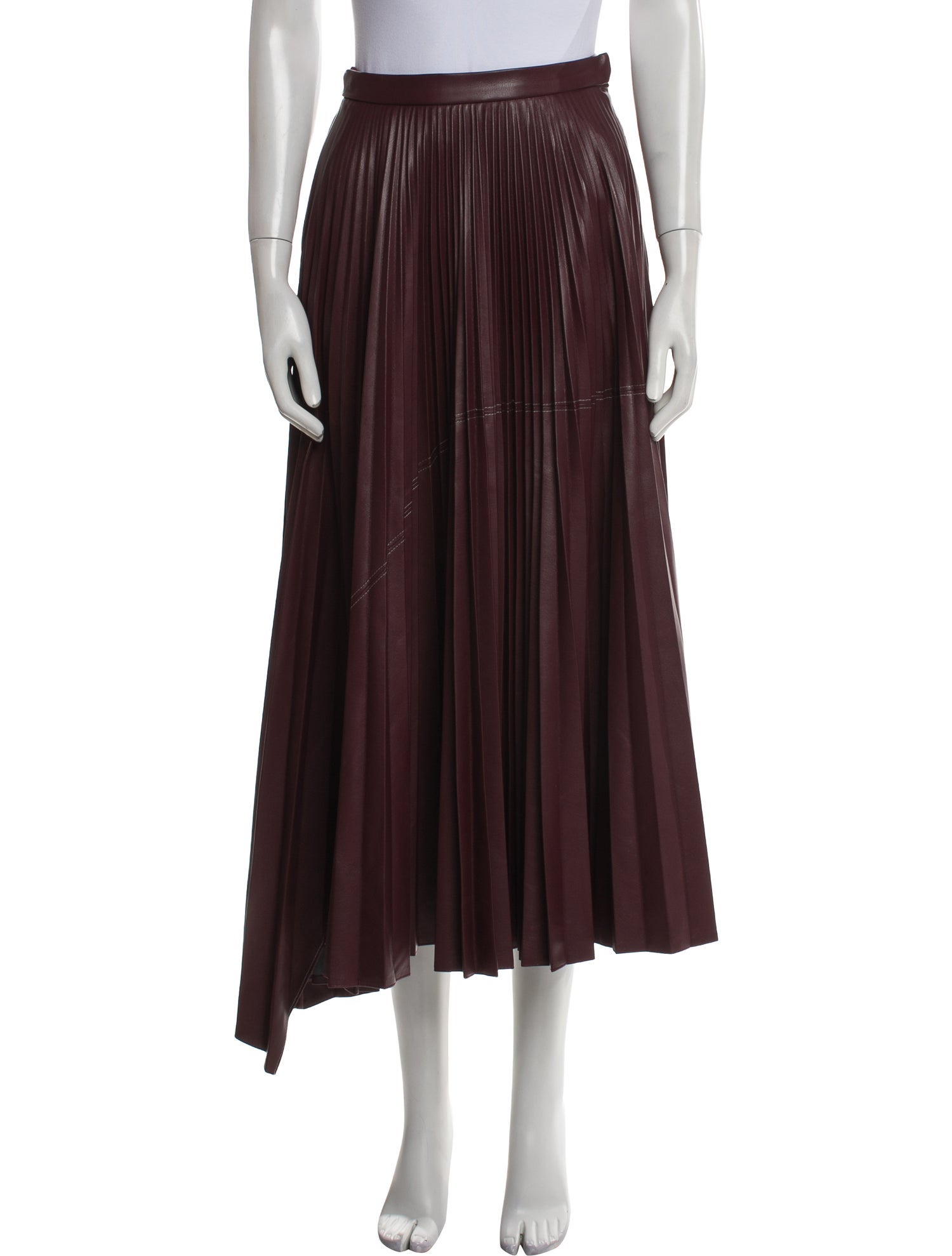 Bibhu Mohapatra Leather Midi Length Skirt
