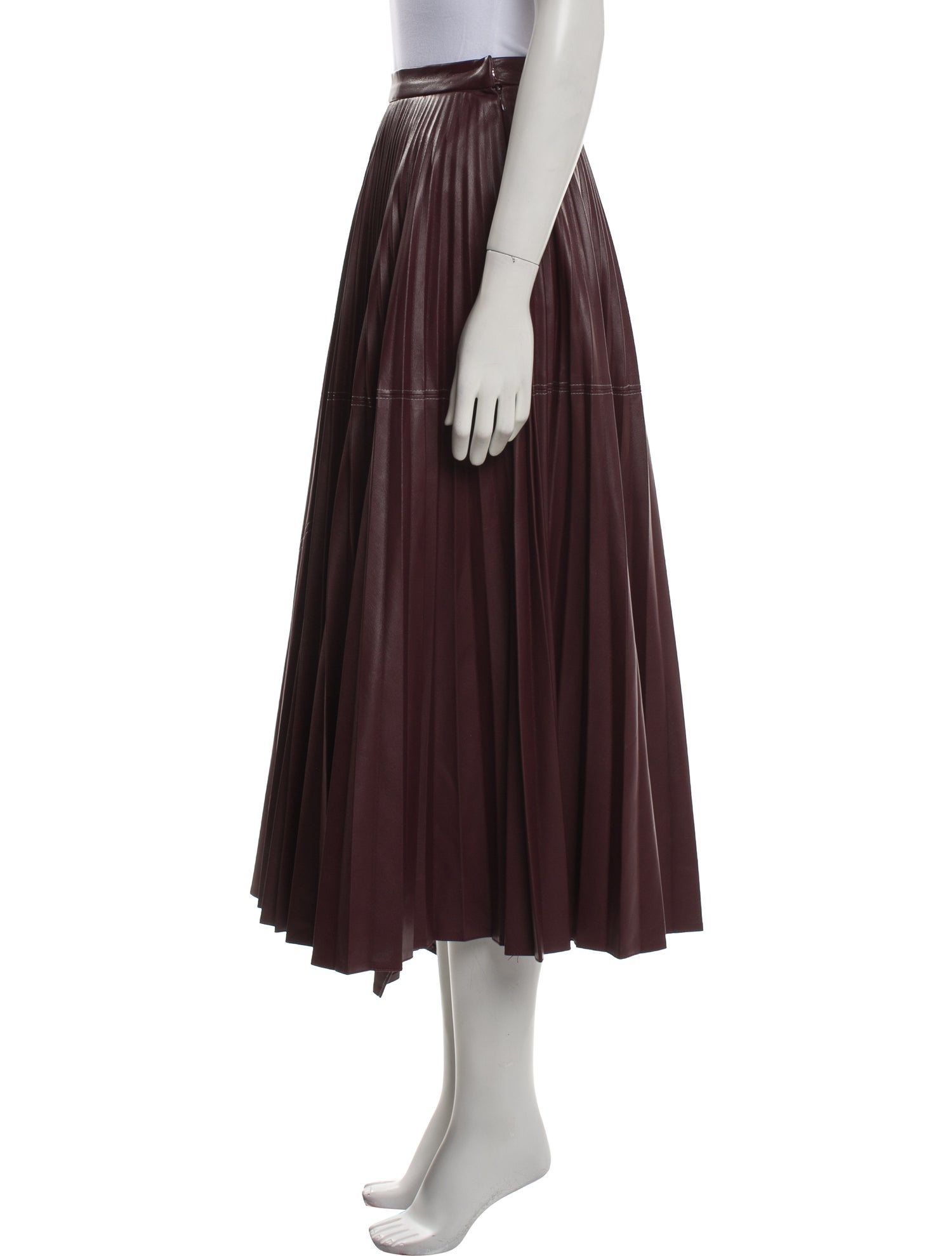 Bibhu Mohapatra Leather Midi Length Skirt