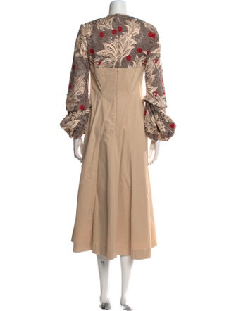 Bibhu Mohapatra Crew Neck Long Dress