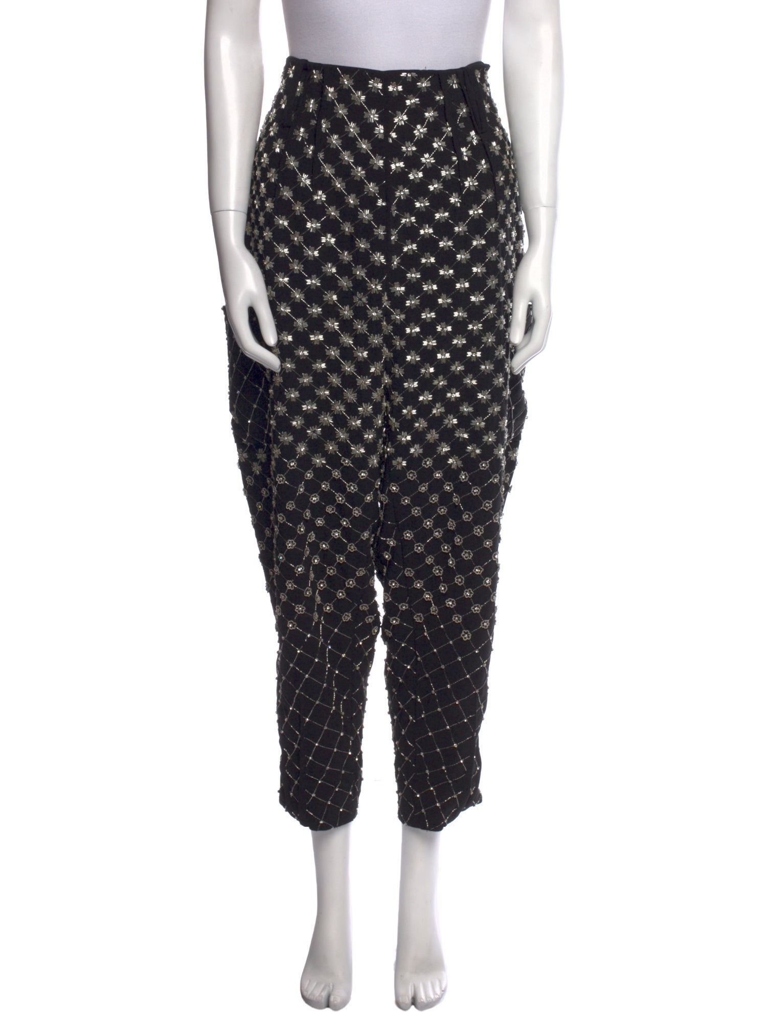 Bibhu Mohapatra Patterned Straight Leg Pants