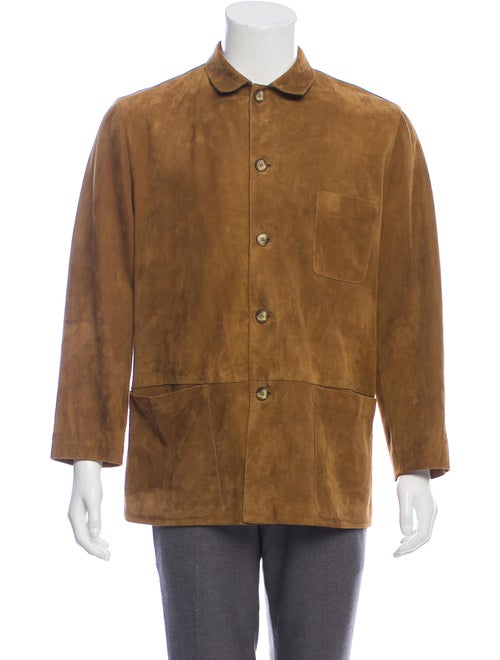 Bijan Suede Shirt Jacket