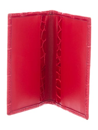 Bijan Alligator Bifold Wallet