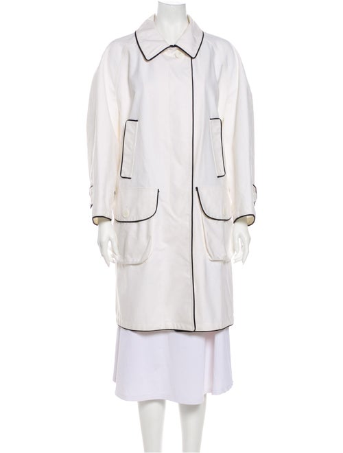 Bill Blass Trench Coat White