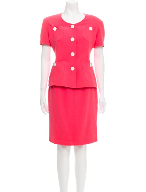 Bill Blass Vintage Skirt Set Pink