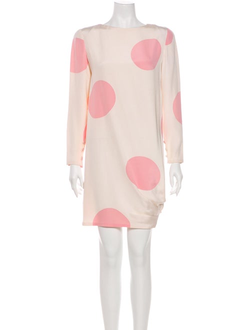 Bill Blass Polka Dot Print Mini Dress