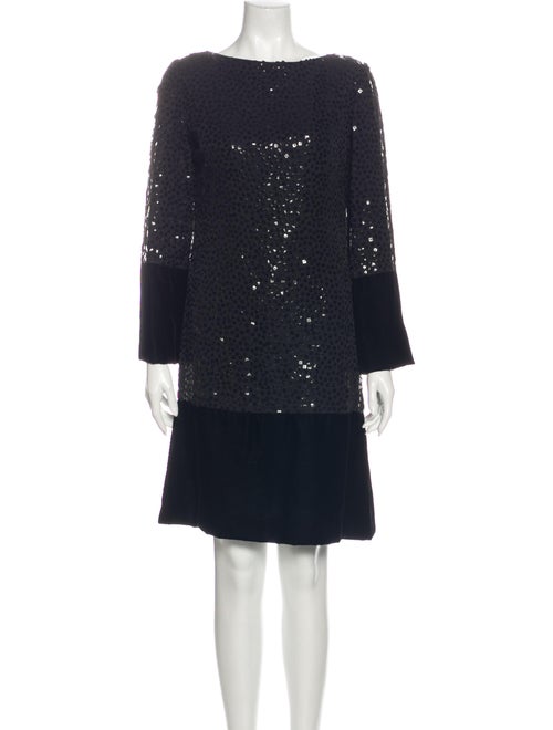 Bill Blass Vintage Knee-Length Dress Black