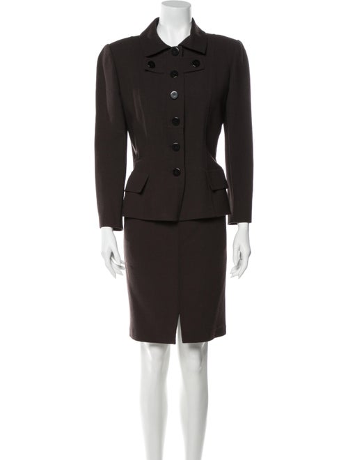 Bill Blass Vintage Skirt Suit Brown