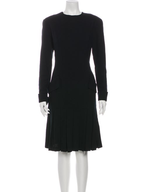 Bill Blass Wool Knee-Length Dress Wool
