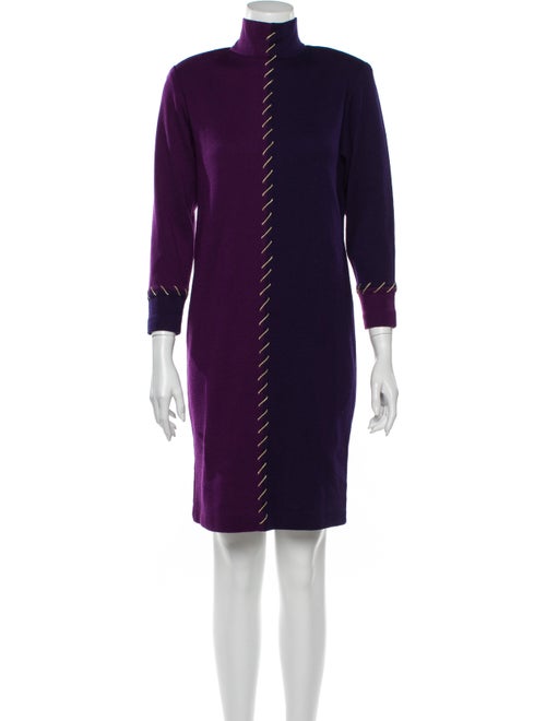 Bill Blass Vintage Knee-Length Dress Wool