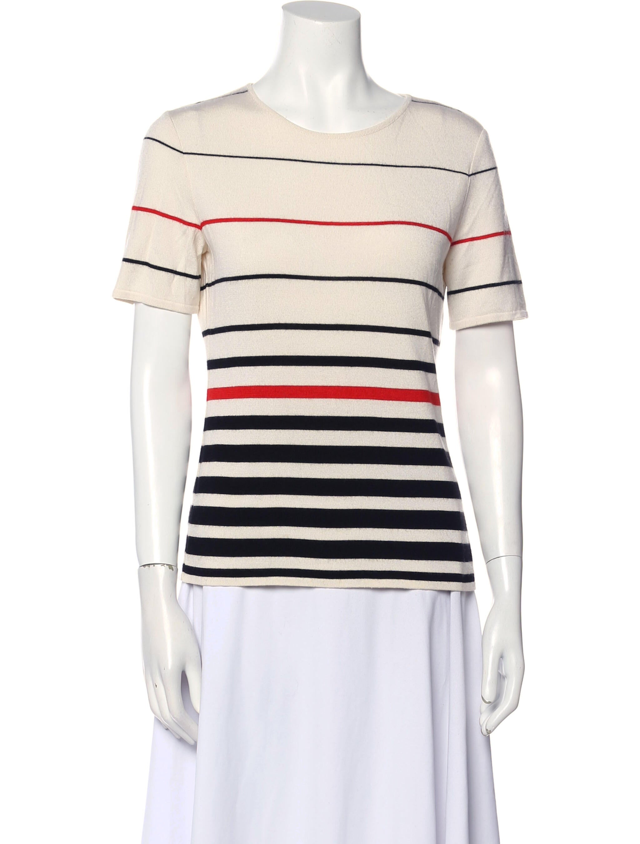 Bill Blass 1980's Striped Sweater