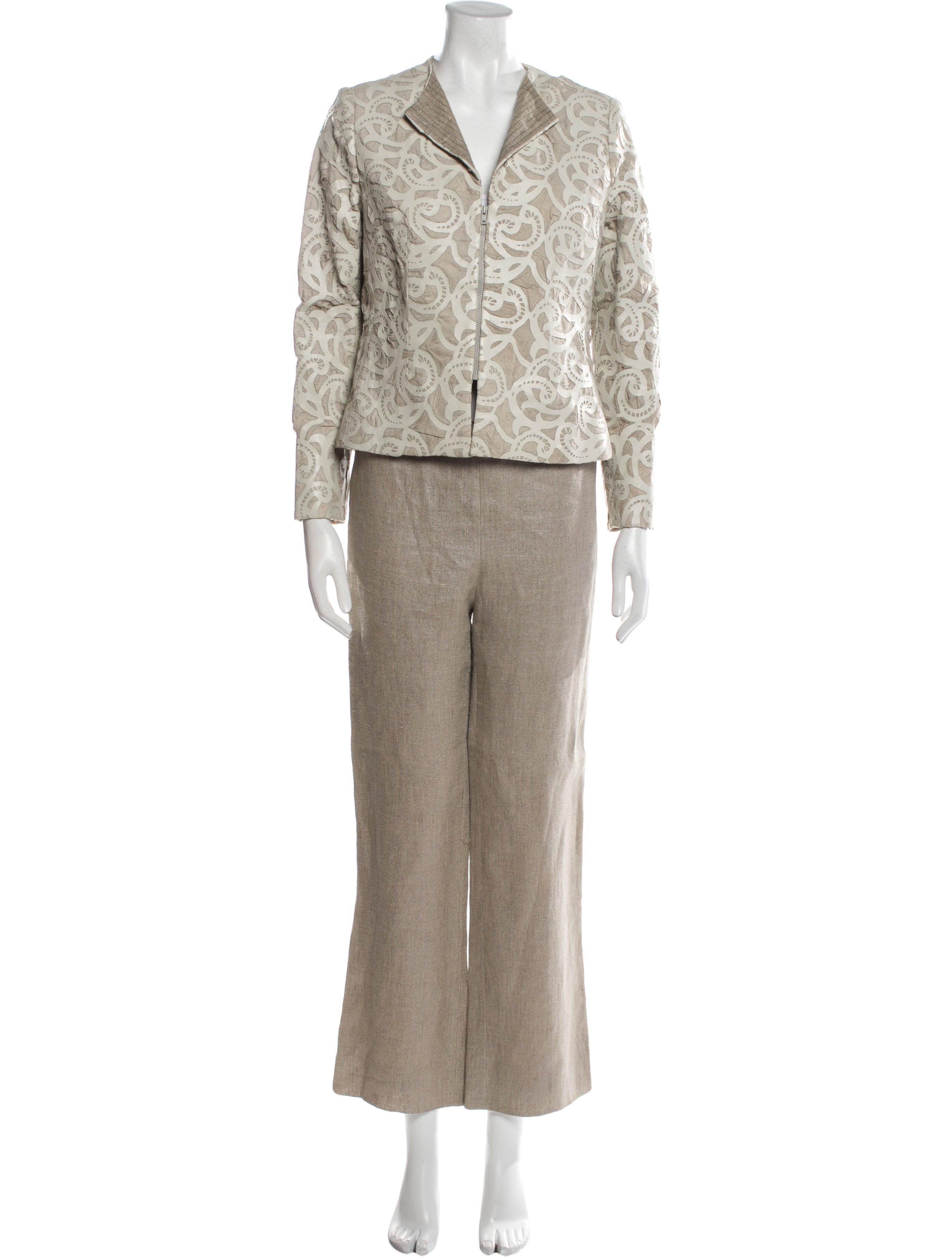 Bill Blass Vintage Printed Pant Set