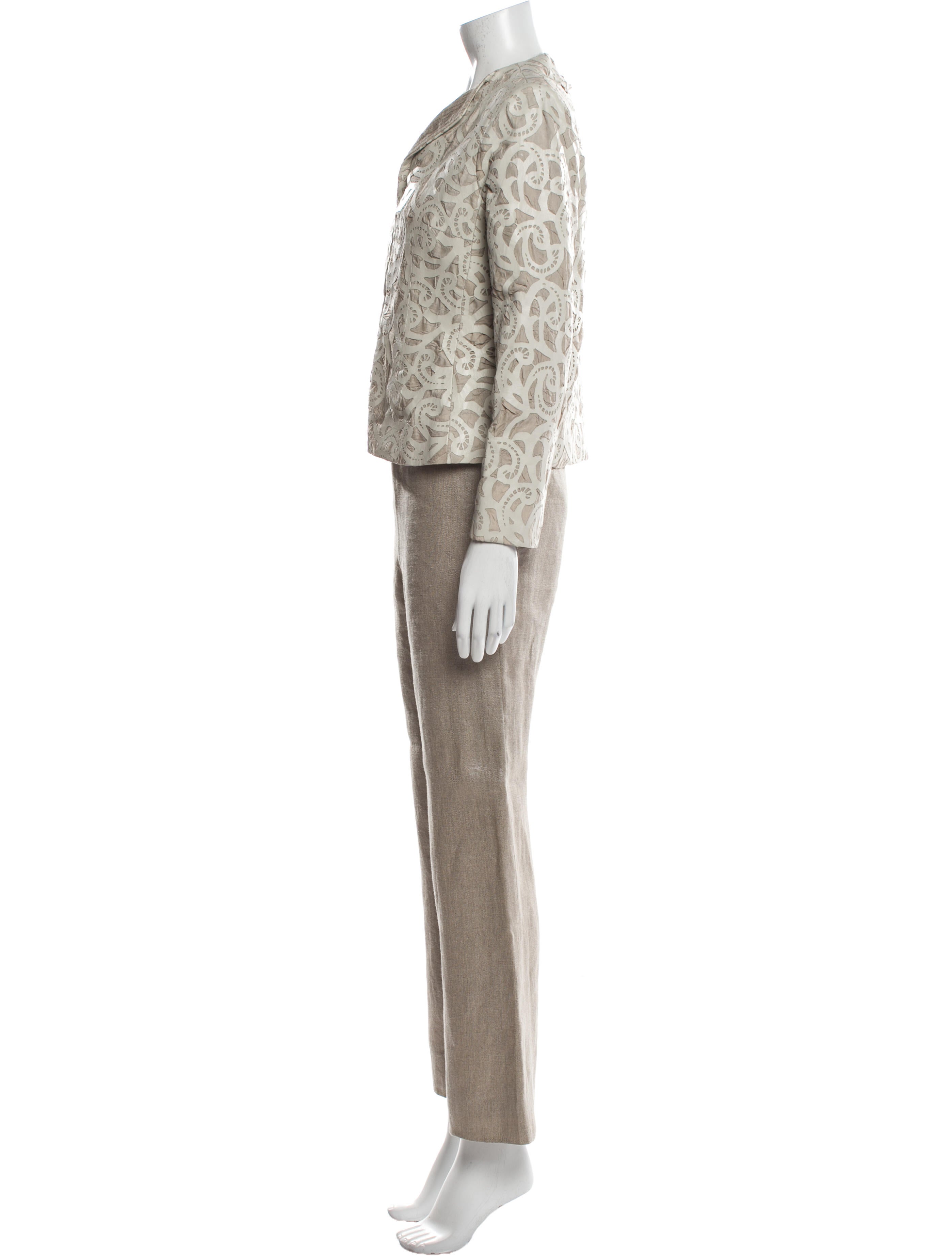 Bill Blass Vintage Printed Pant Set