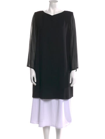 Bill Blass Tops Vintage Bateau Neckline Tunic US 8 | M