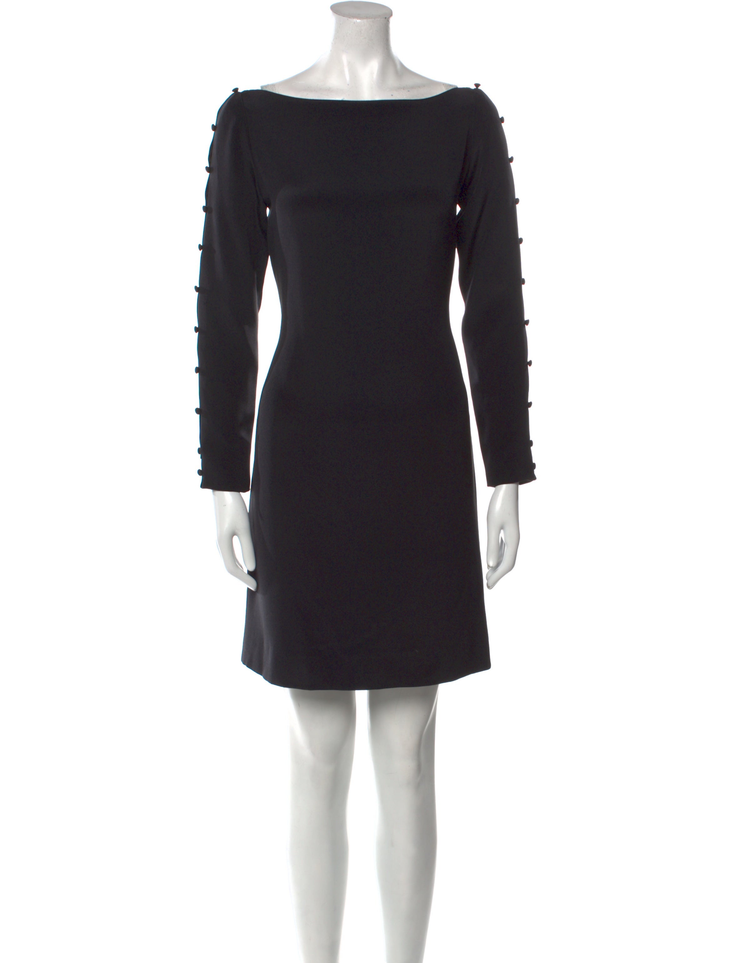 Bill Blass Bateau Neckline Mini Dress