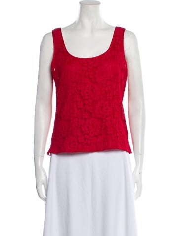 Bill Blass Tops Scoop Neck Sleeveless Top M