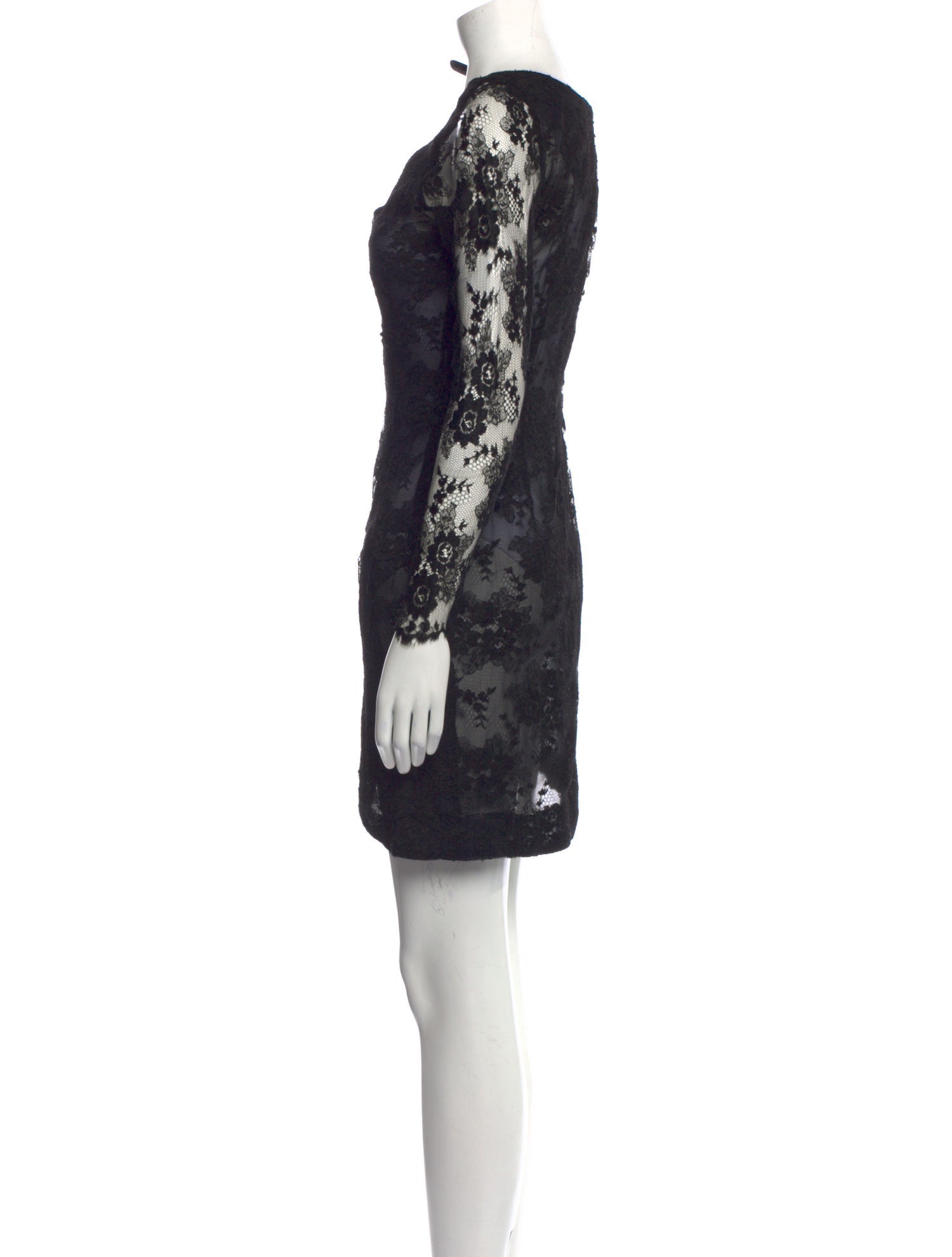 Bill Blass Lace Pattern Mini Dress