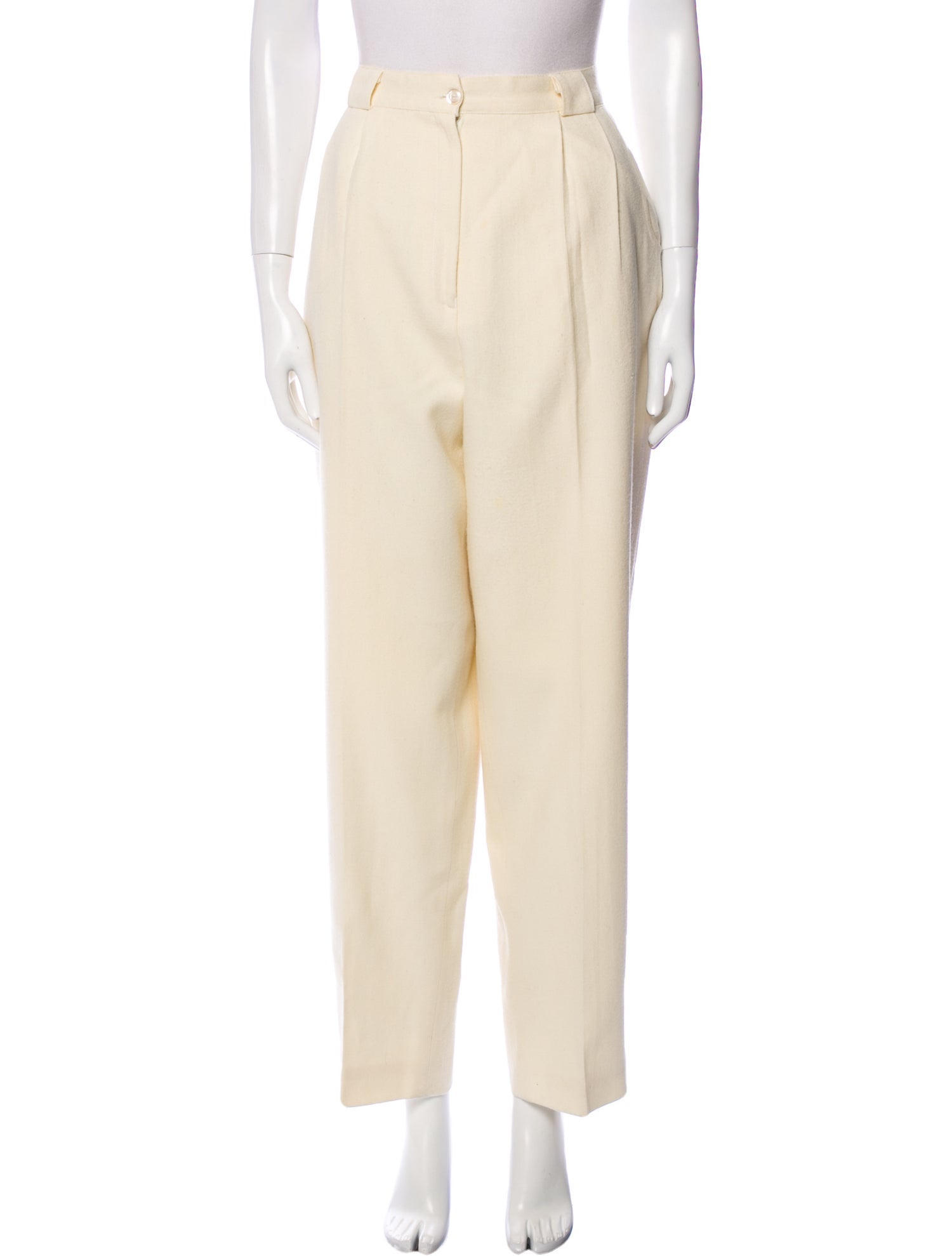 Bill Blass Wool Straight Leg Pants