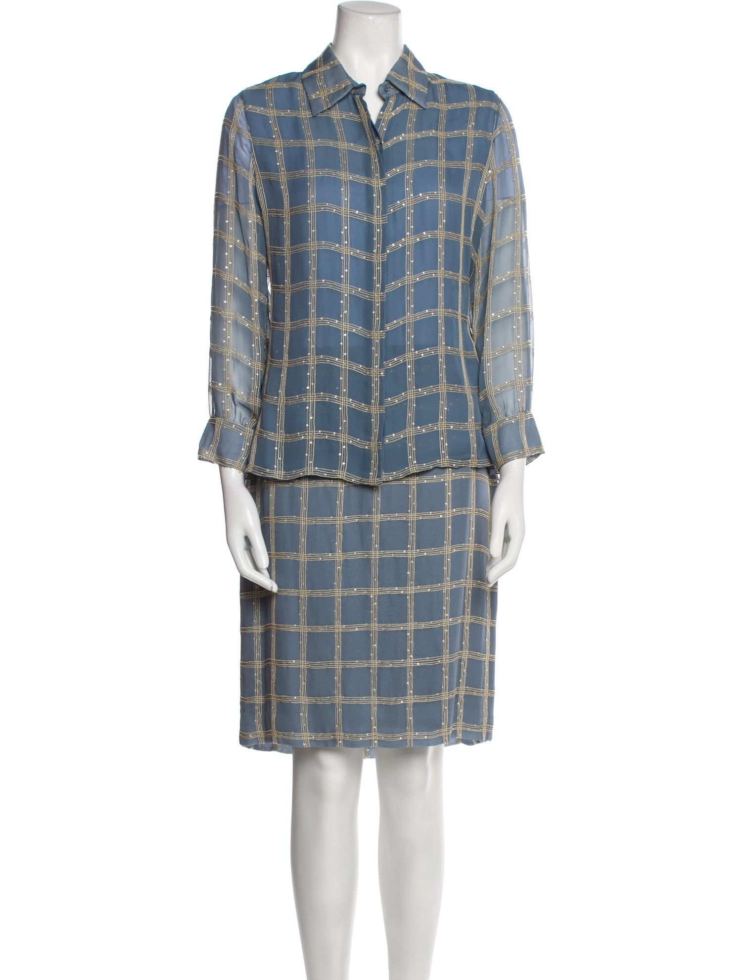 Bill Blass Vintage Late 1990's - Early 2000's Skirt Set