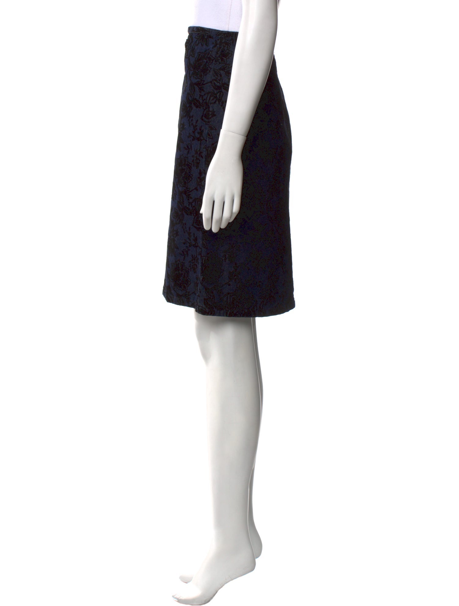 Bill Blass Printed Knee-Length Skirt