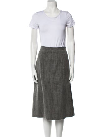 Bill Blass Raw-Edge Trim Skirt Set