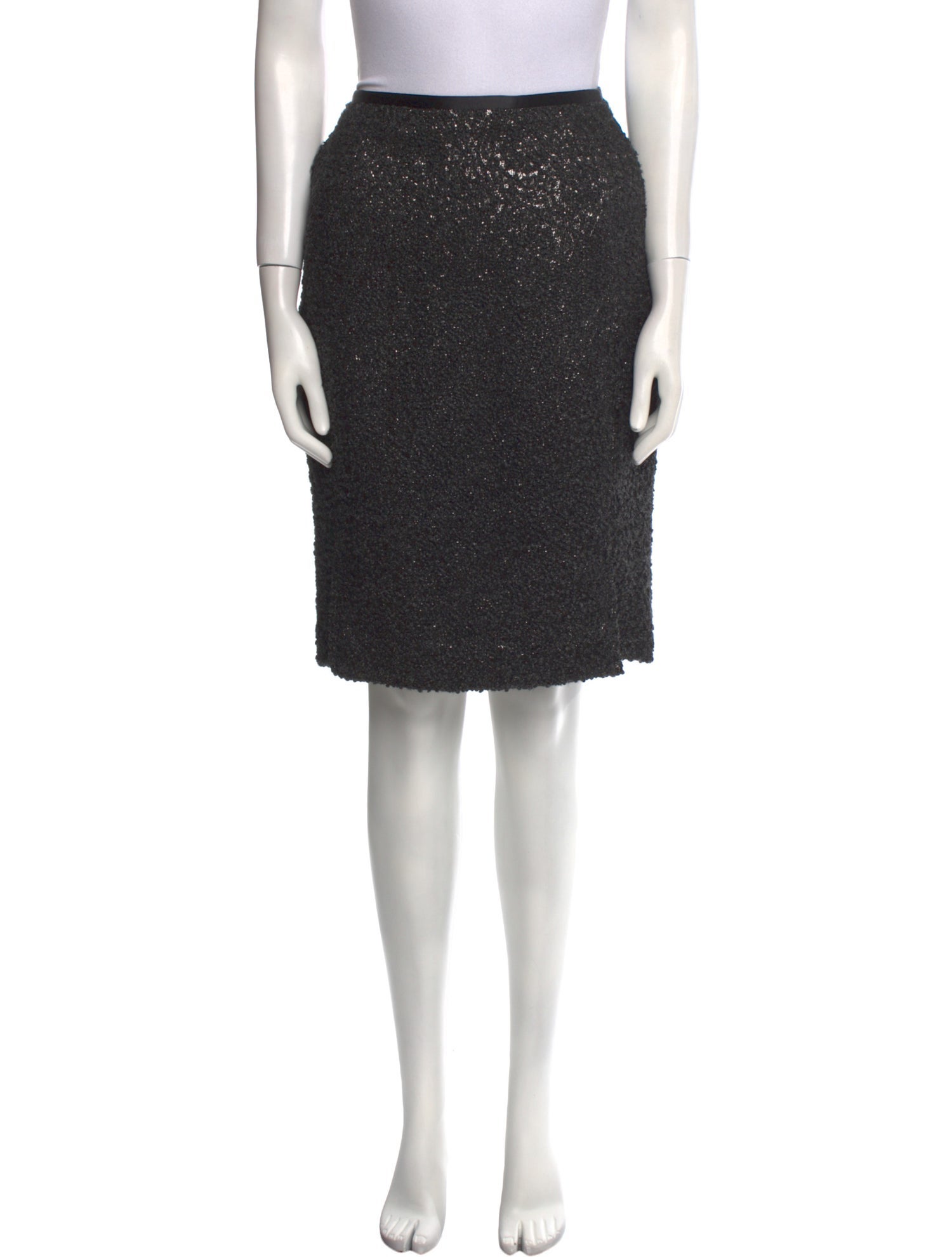 Bill Blass Studded Accents Knee-Length Skirt