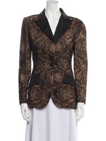 Bill Blass Jackets Vintage Lace Pattern Blazer US 6 | M