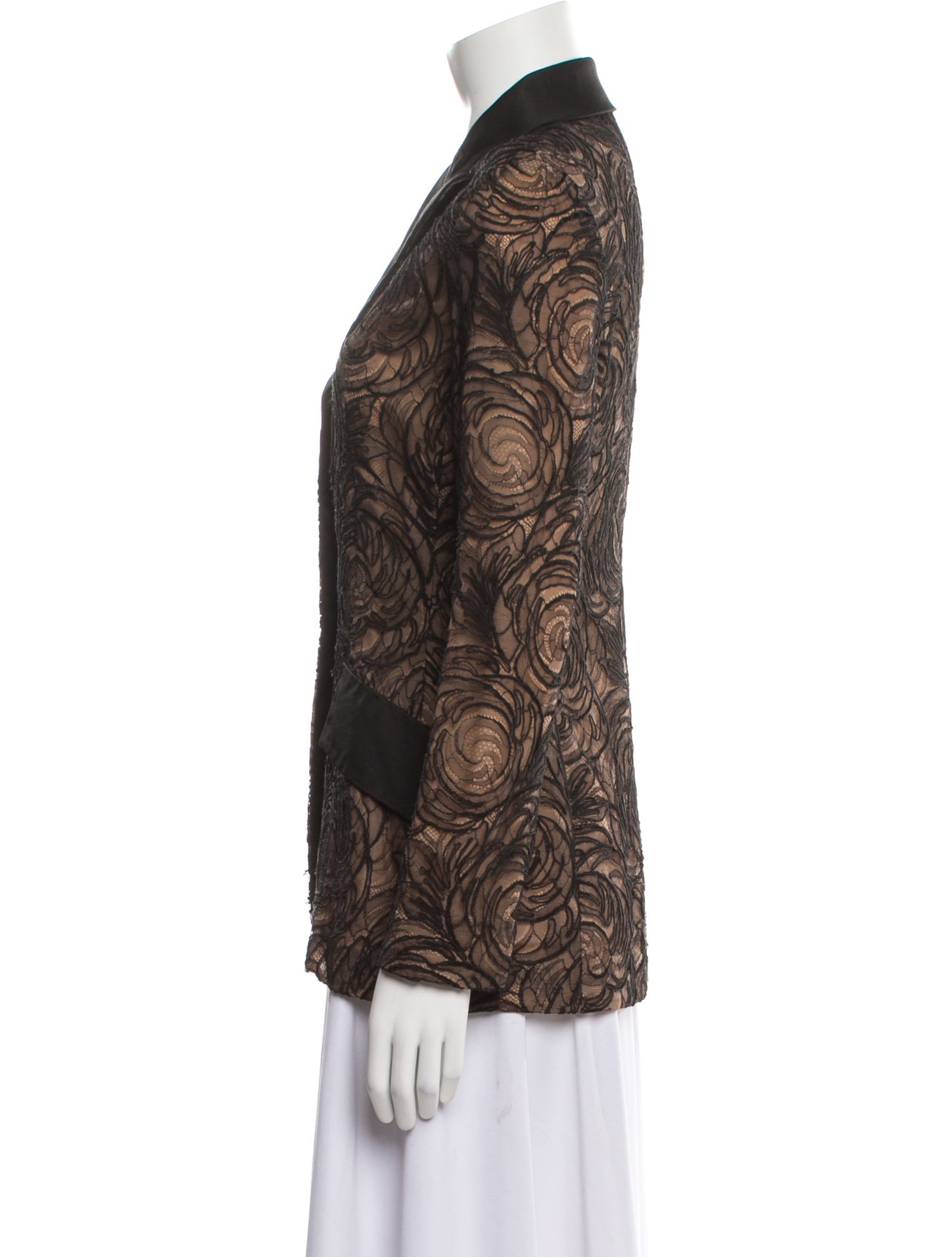 Bill Blass Vintage Lace Pattern Blazer