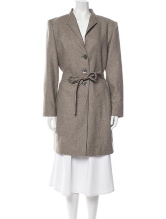 Bill Blass Wool Striped Coat