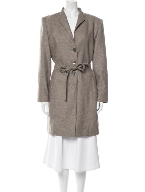 Bill Blass Wool Striped Coat