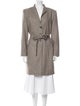 Bill Blass Wool Striped Coat