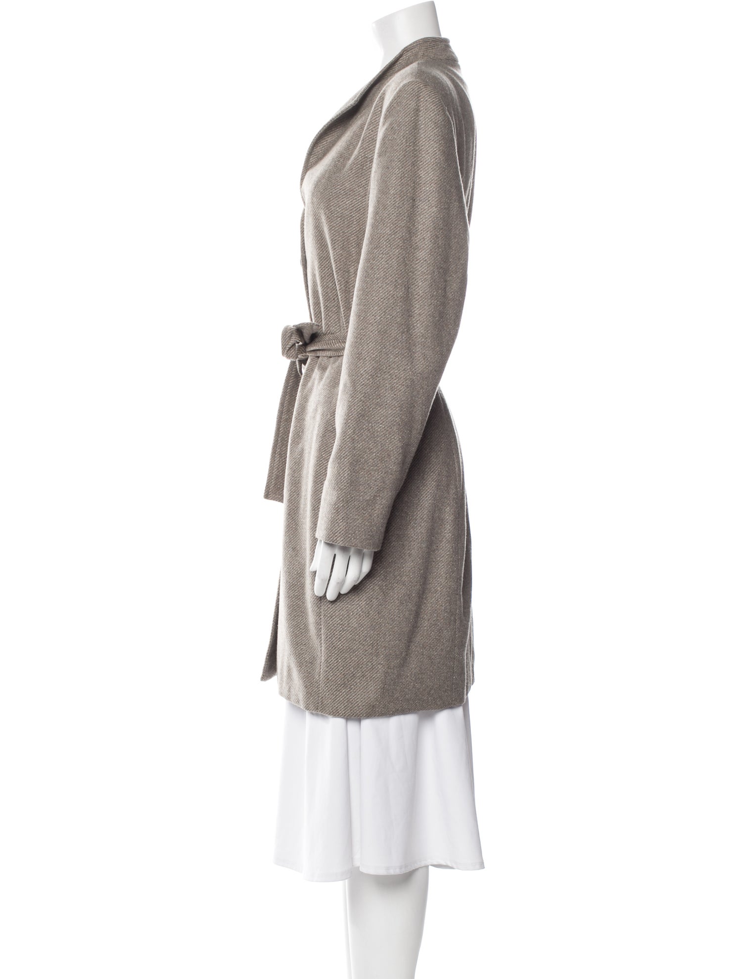 Bill Blass Wool Striped Coat