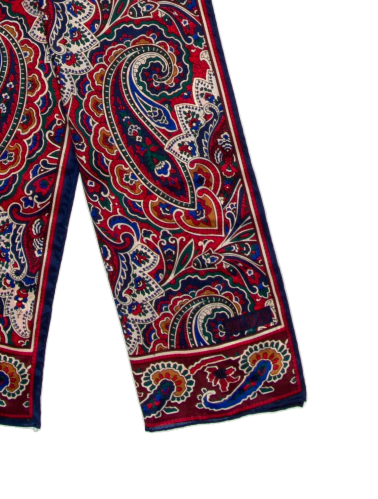 Bill Blass Silk Paisley Print Scarf