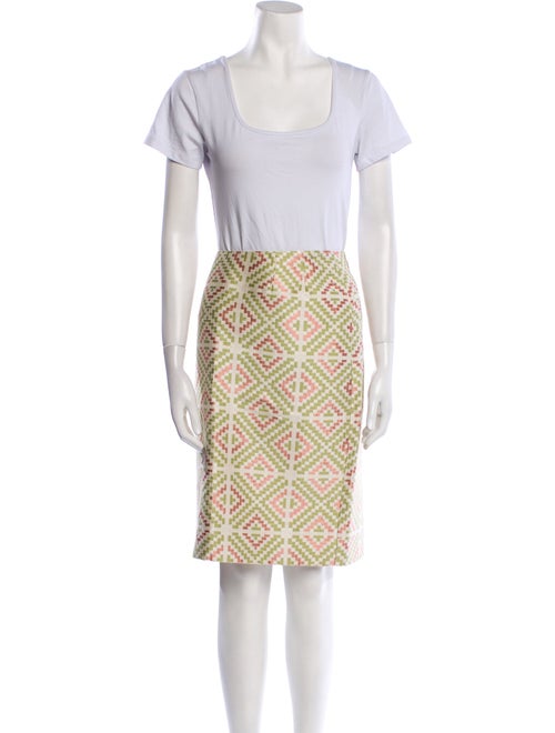 Bill Blass Printed Skirt Set