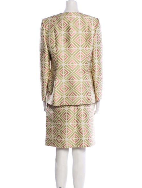 Bill Blass Printed Skirt Set