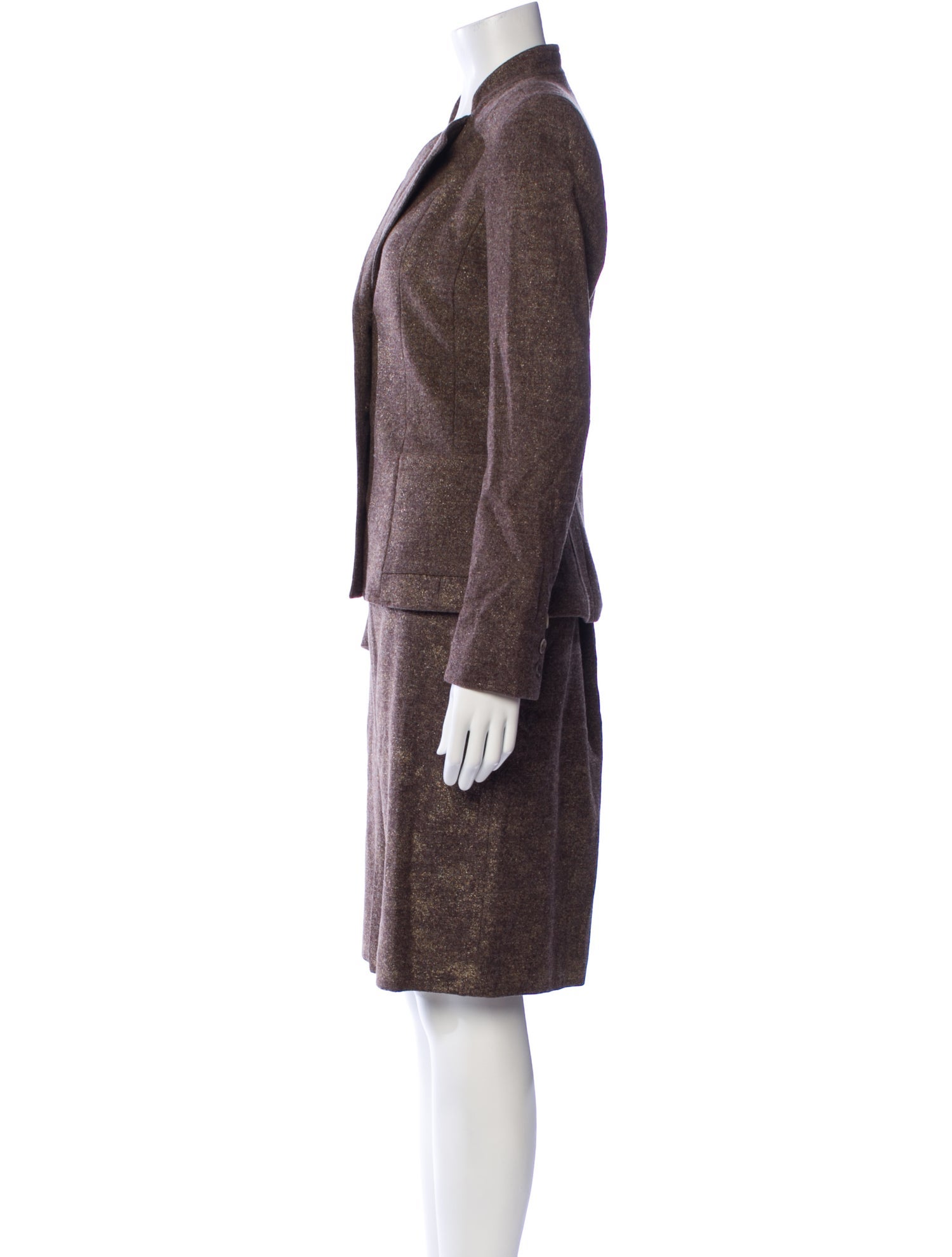 Bill Blass Virgin Wool Skirt Suit