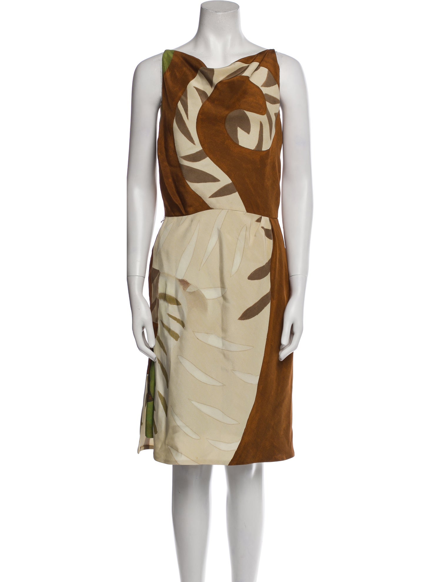 Bill Blass Printed Mini Dress